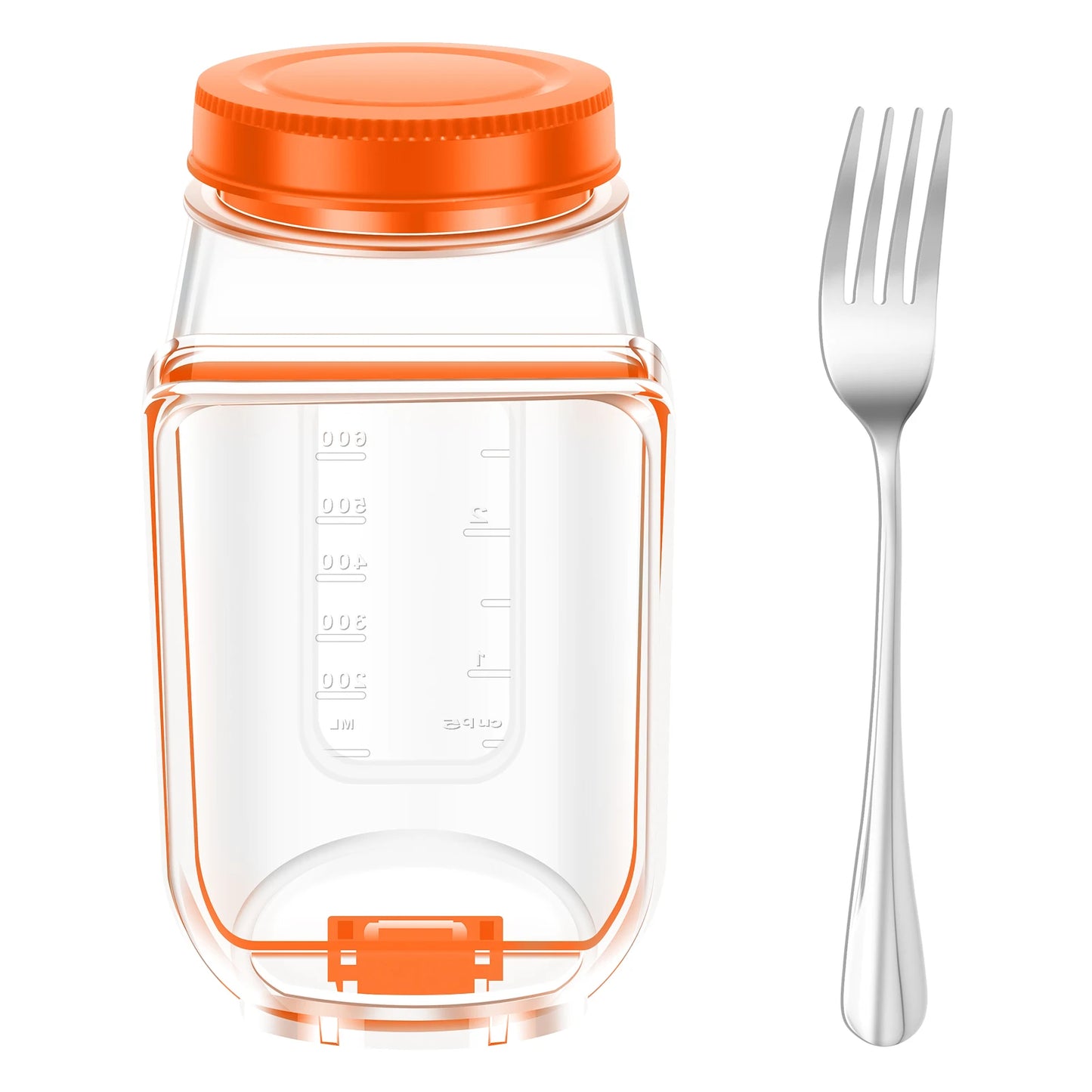 Side-Opening Salad Jar
