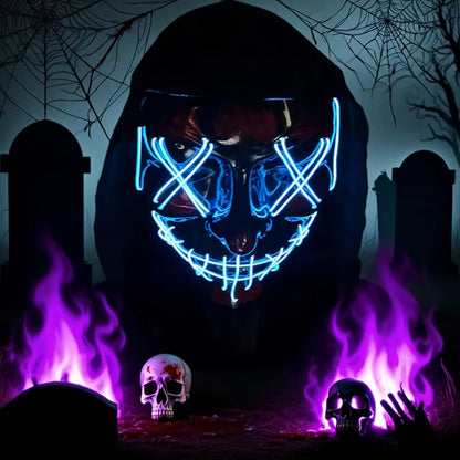 Wireless Neon LED Horror Mask