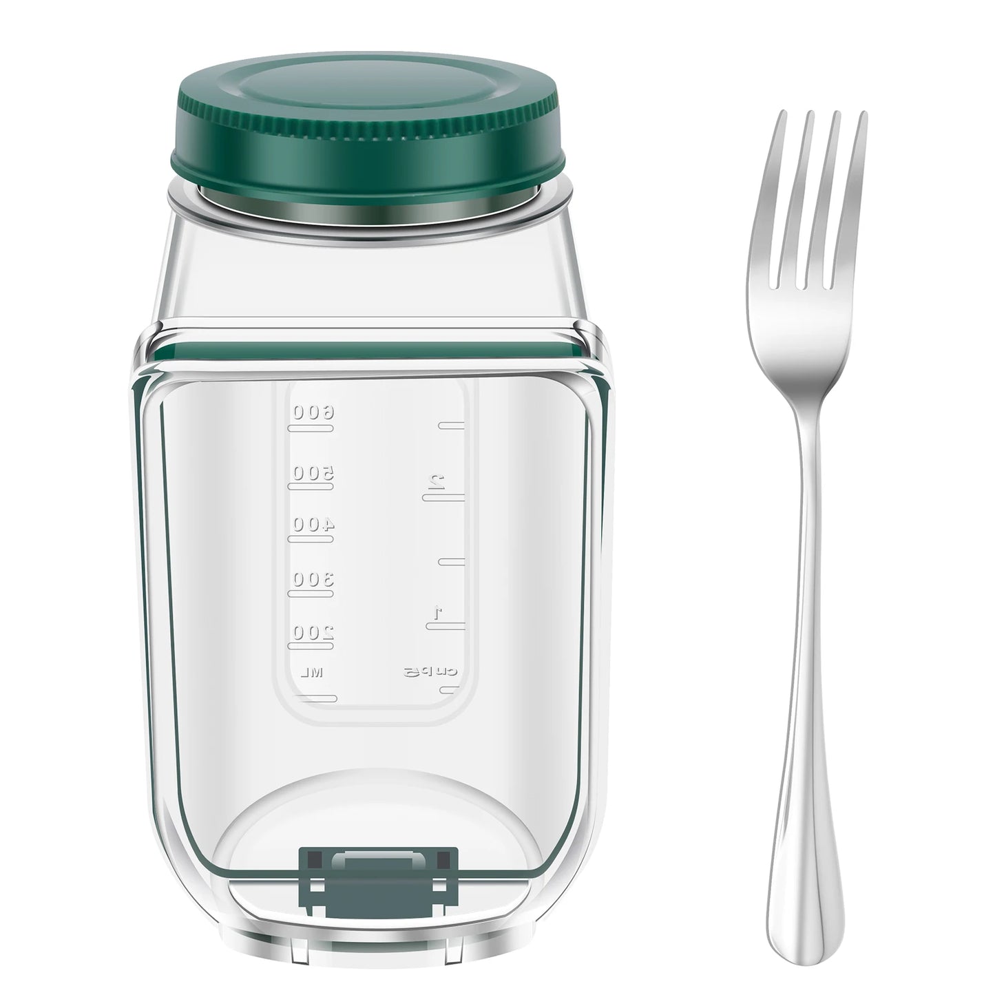 Side-Opening Salad Jar