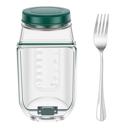 Side-Opening Salad Jar