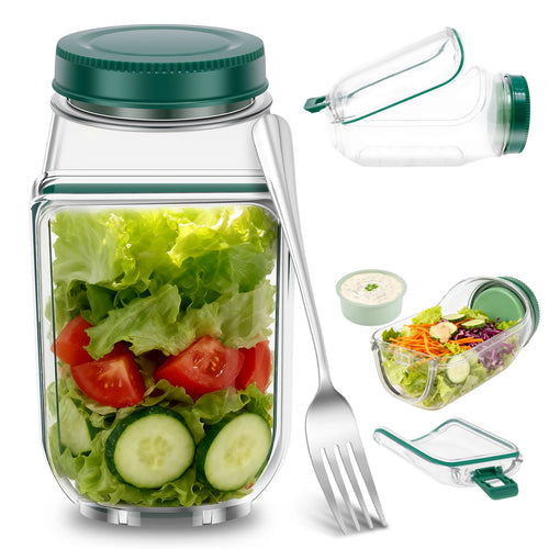 Side-Opening Salad Jar