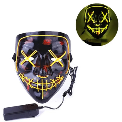 Wireless Neon LED Horror Mask