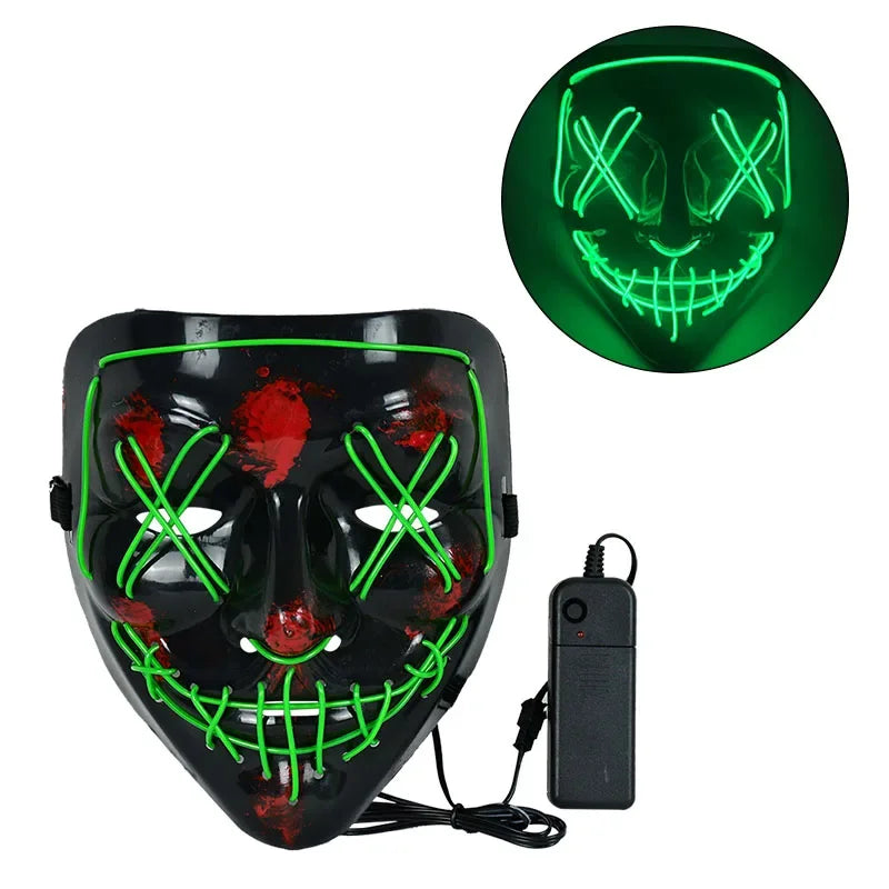Wireless Neon LED Horror Mask