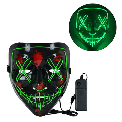 Wireless Neon LED Horror Mask