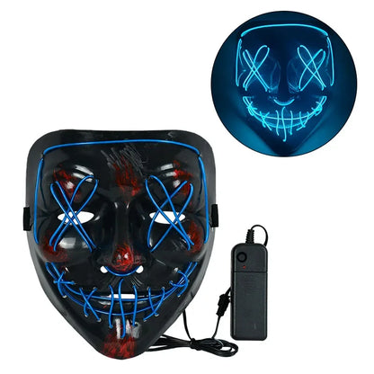 Wireless Neon LED Horror Mask