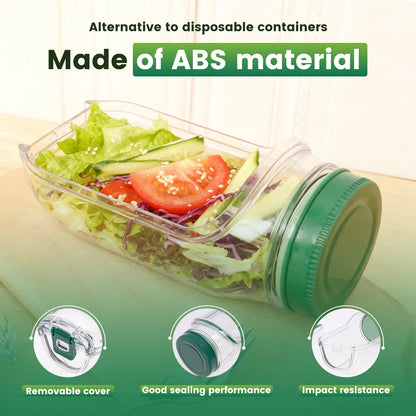 Side-Opening Salad Jar