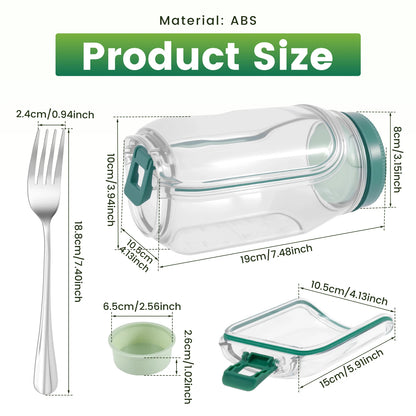 Side-Opening Salad Jar