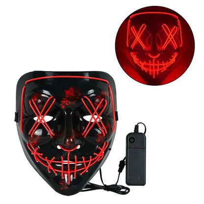Wireless Neon LED Horror Mask