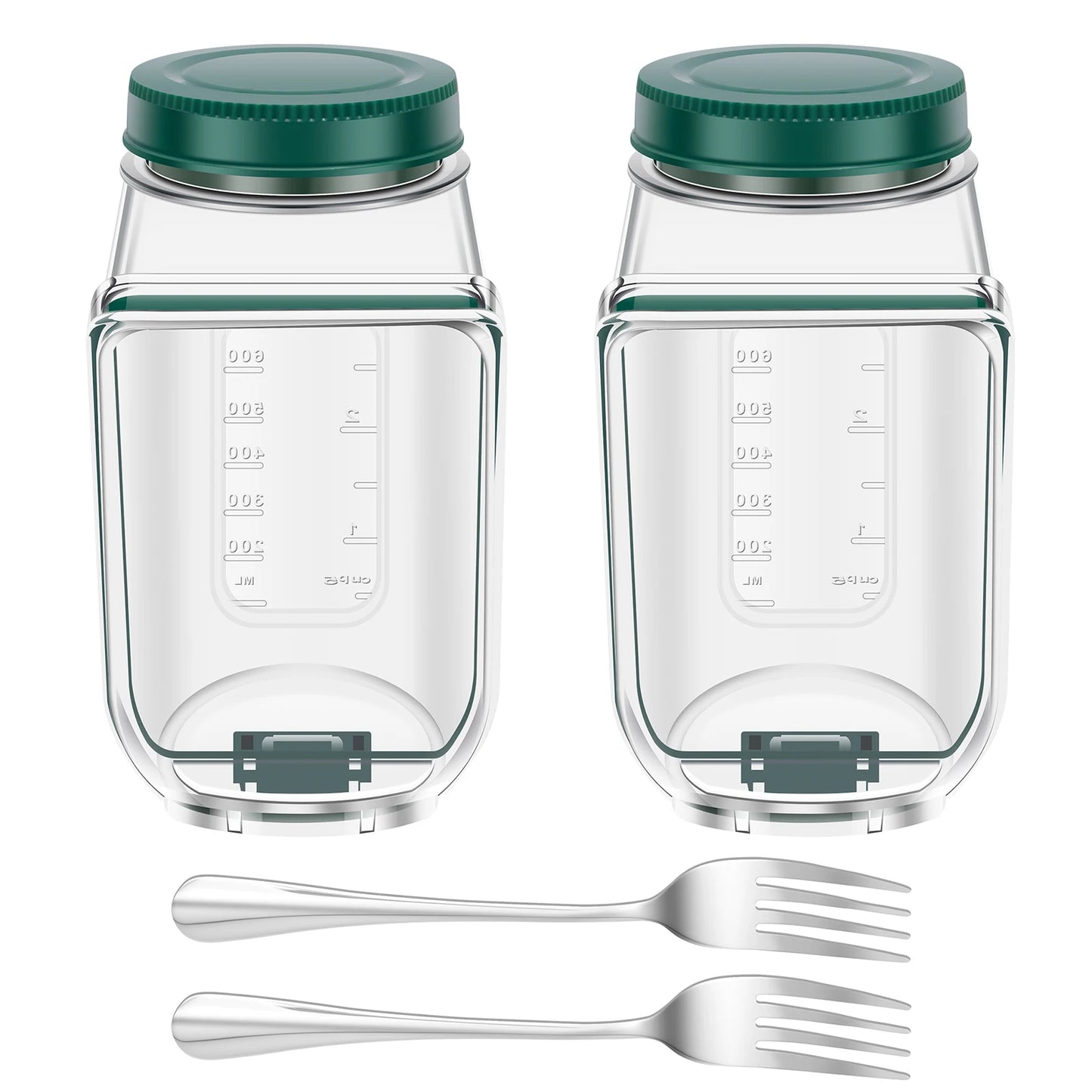 Side-Opening Salad Jar