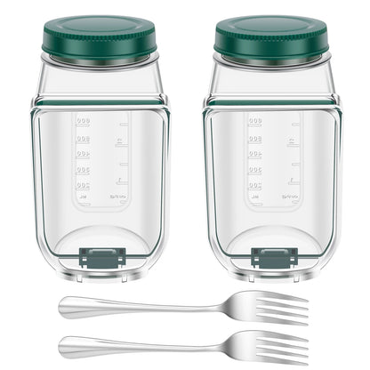 Side-Opening Salad Jar