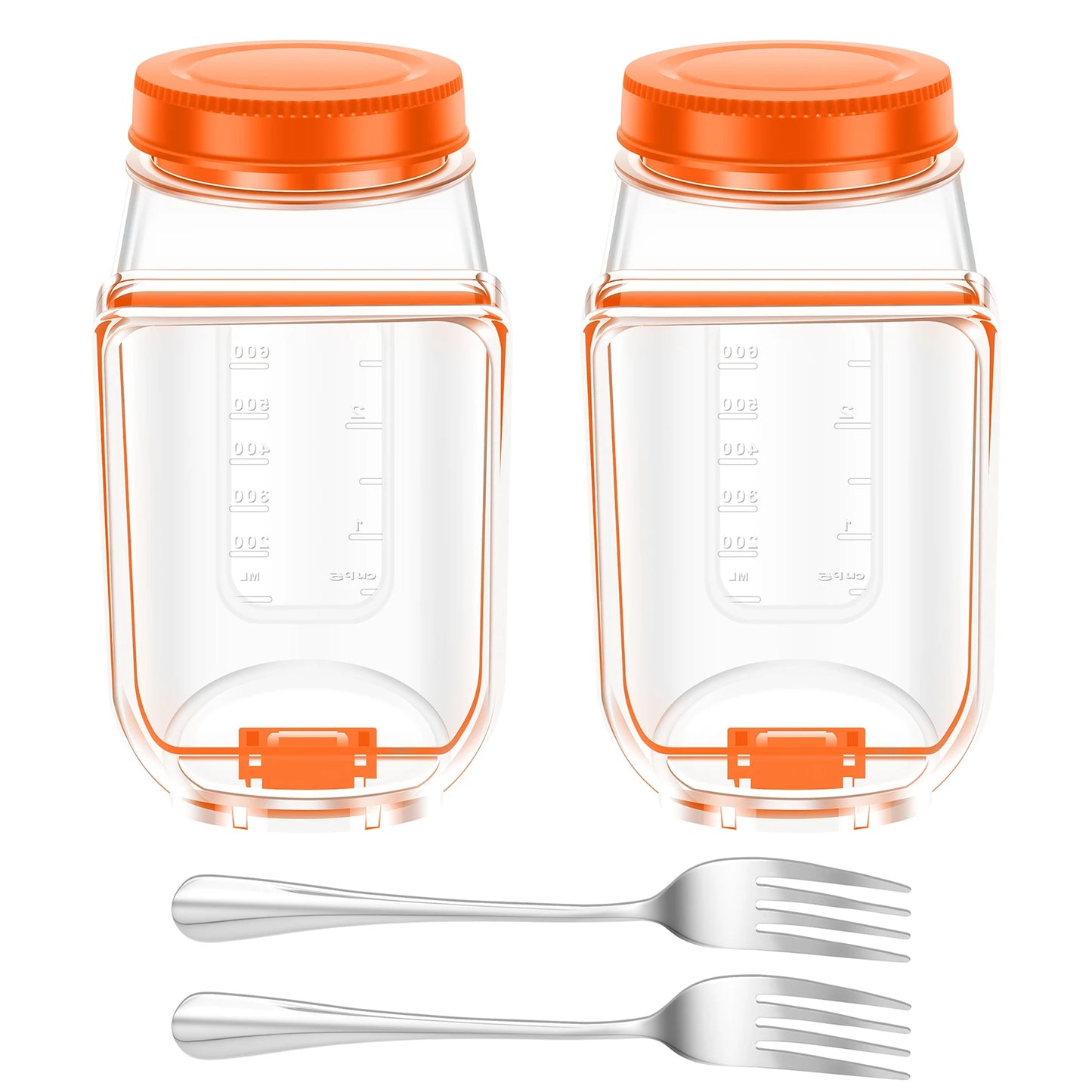 Side-Opening Salad Jar